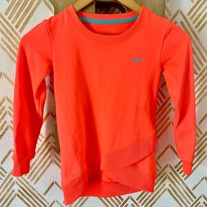 Nike girls Orange Long Sleeve Shirt